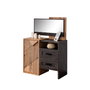 Hanah Home Cómoda Antik Antracita y Marrón